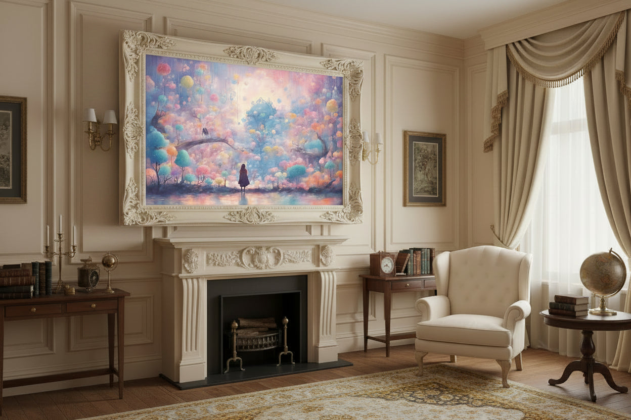 collection pink dreamy landscapes