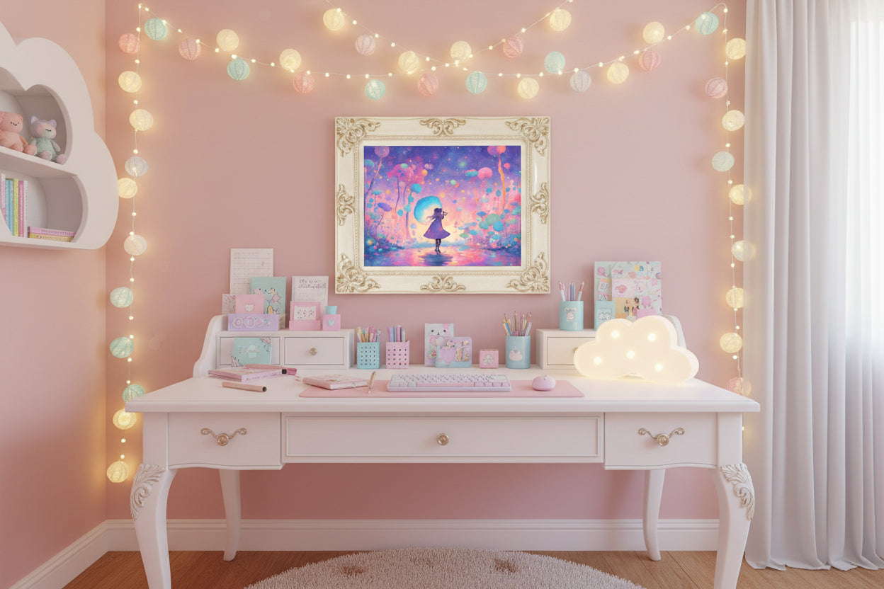 collection pink dreamy landscapes