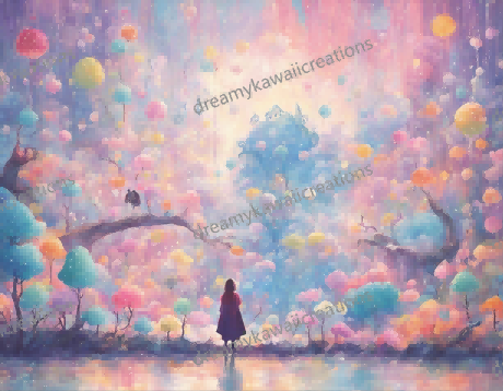 collection pink dreamy landscapes