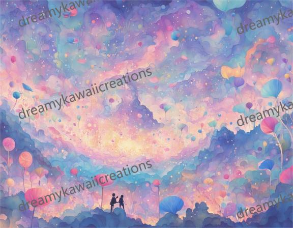 collection pink dreamy landscapes