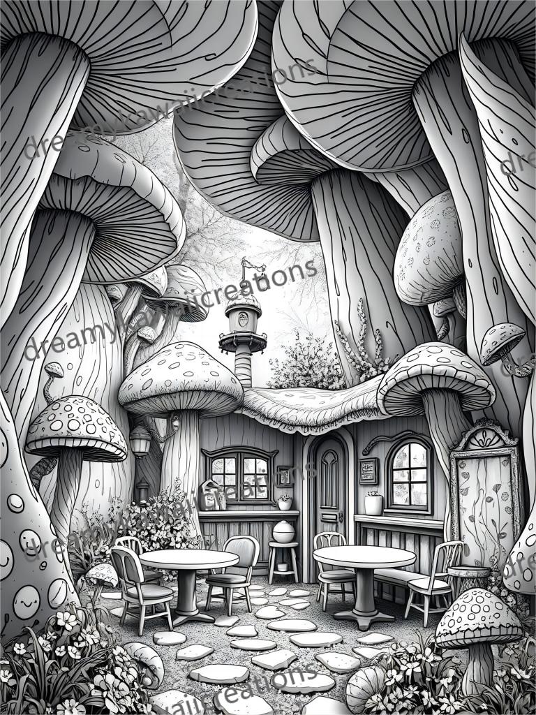 fairy mushrooms houses-mushroom forest