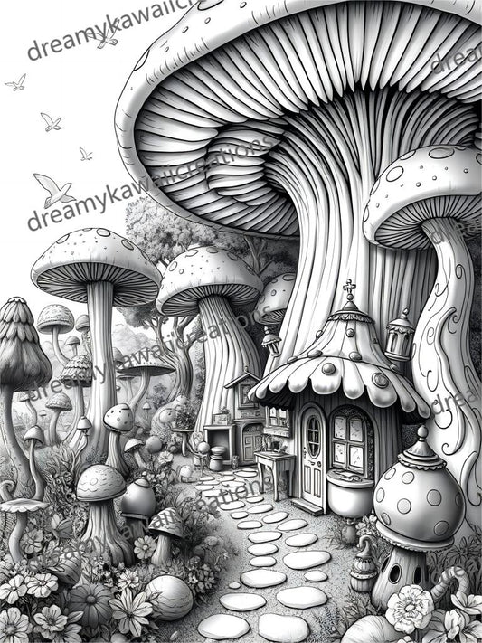 fairy mushrooms houses-mushroom forest