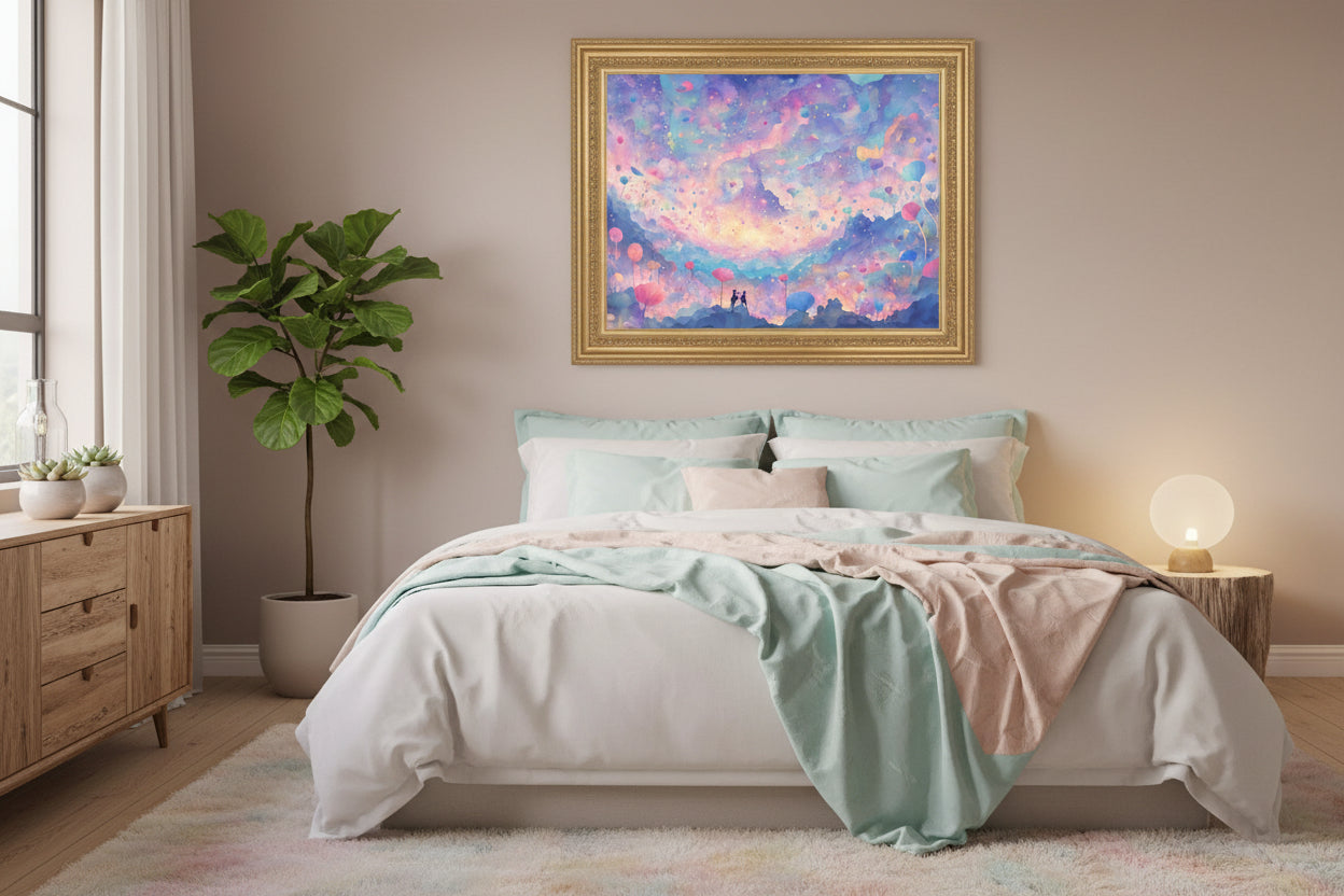 collection pink dreamy landscapes